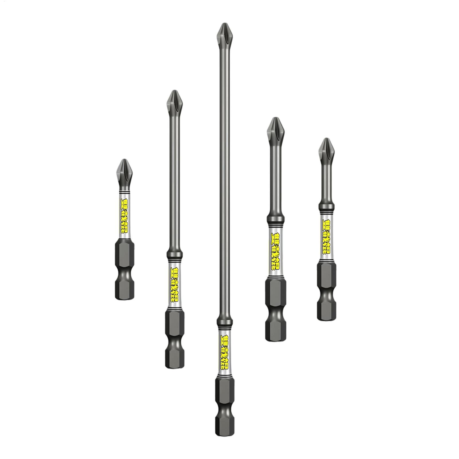 Tools In The Workshop - Bohrer-Schraubendreher-Bit-Set, 5-teilig, robustes, rostfreies Bohrer-Kombinationswerkzeug-Set für