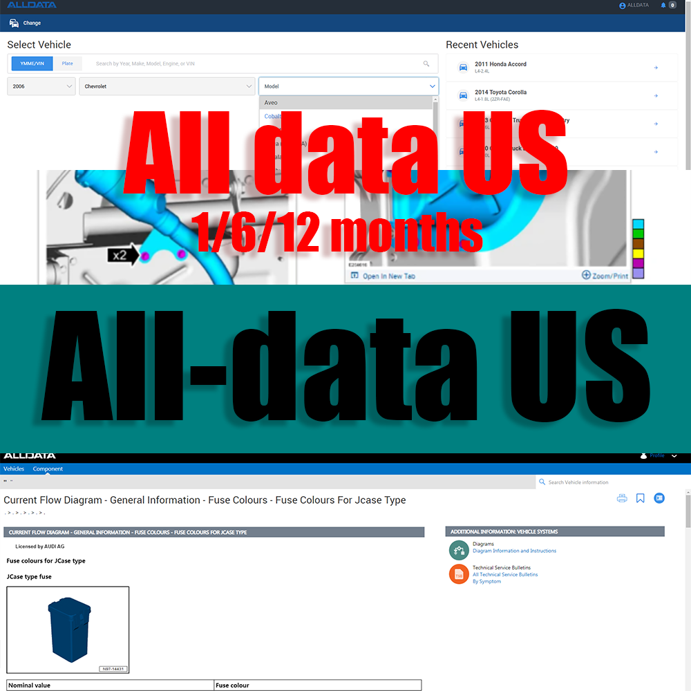 Workshop Tools Diagram - 2026 Alldata US Vollversion Online Login-Konto