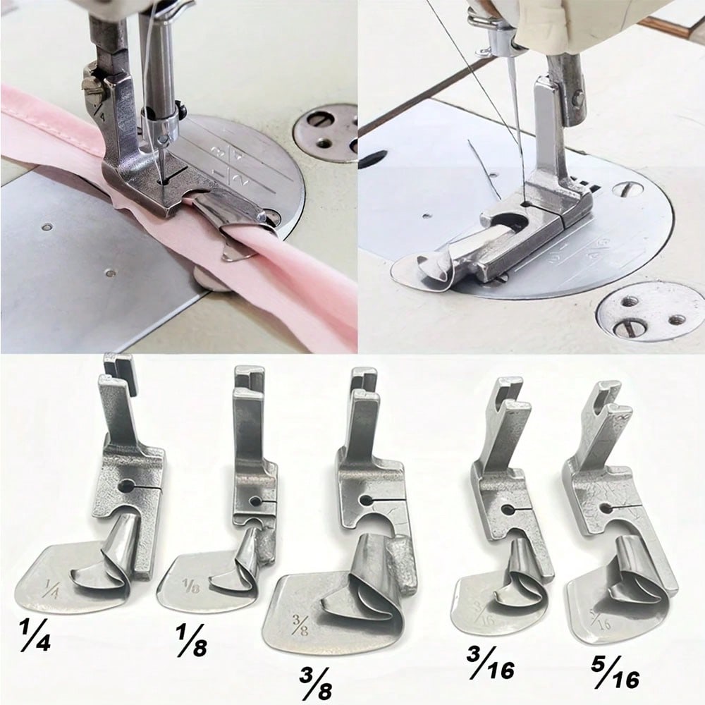Workshop Tools Machine - 1 Stück Industrienähmaschinen-Saumfuß für gebogene Saumnähte,