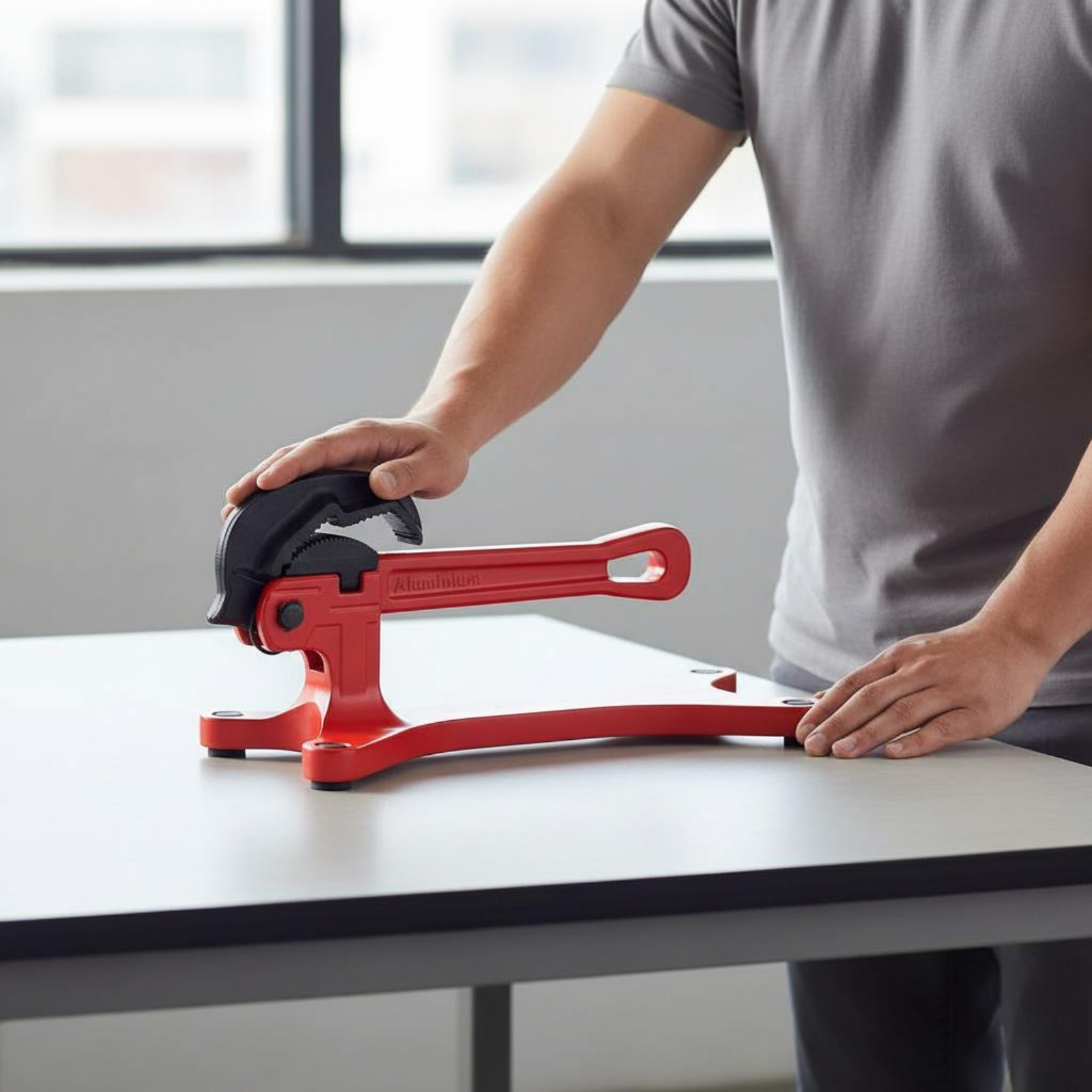 Tools In The Workshop - Selbstsichernder Rohrzangen-Satz: Tragbarer, selbstjustierender Rohrzangen-Satz mit