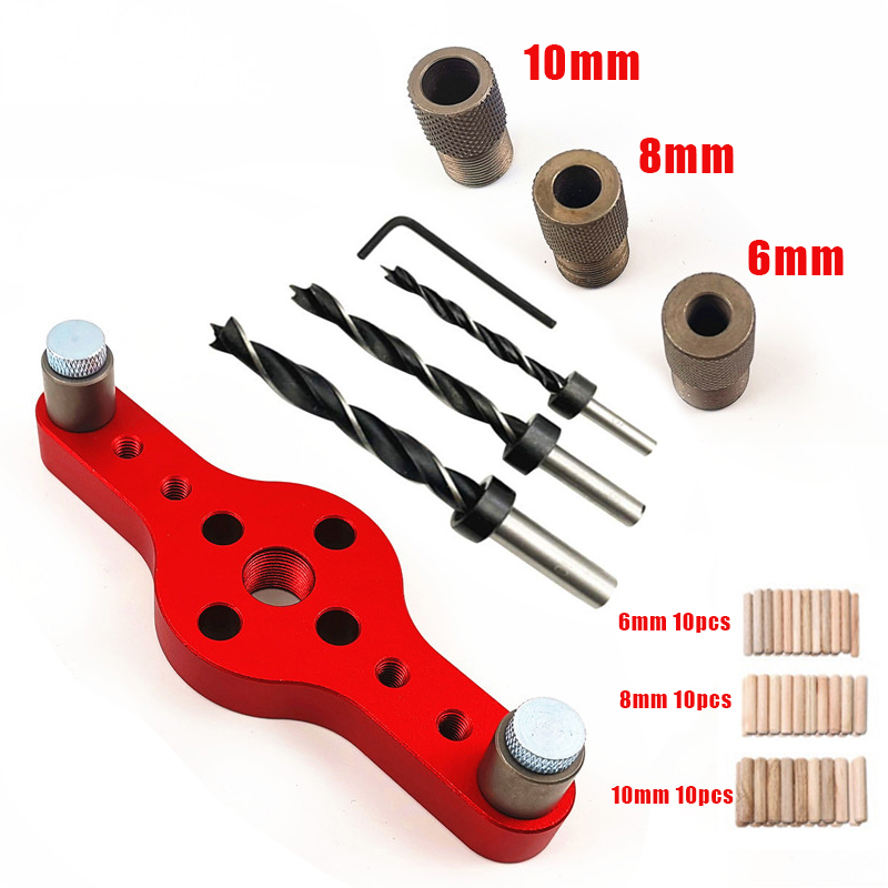 Pocket Hole Jig - 6/8/10mm Legierung Vertikale Tasche Loch Jig