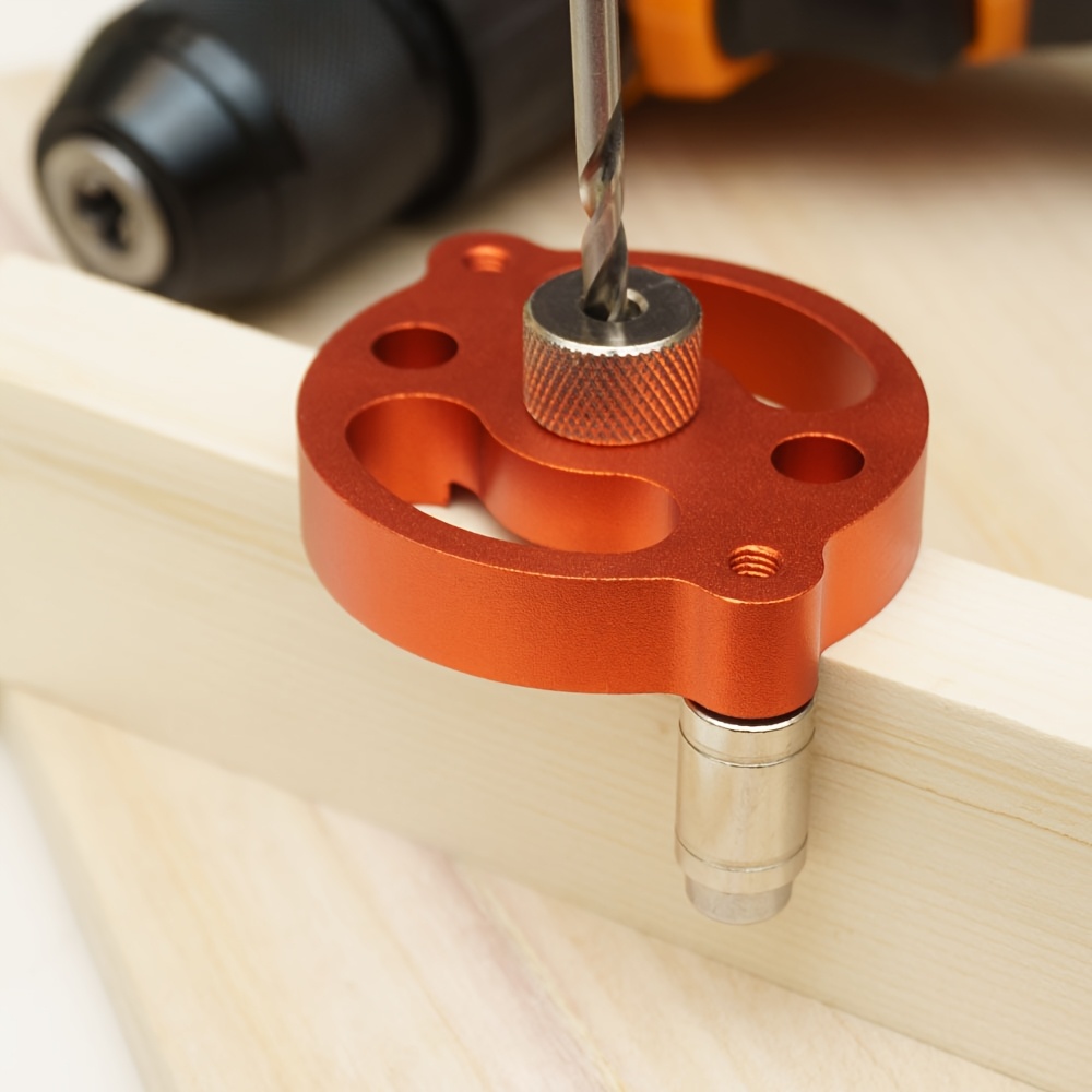 Pocket Hole Jig - Selbstzentrierende Dübelvorrichtung aus Aluminiumlegierung, 3–10 mm