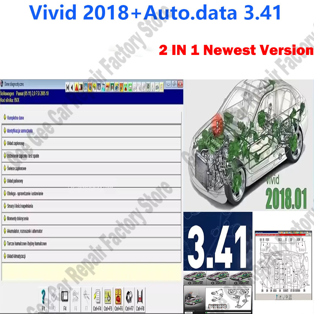 Workshop Tools Diagram - Autodata 3.41 Polnische Sprachversion Verdrahtungsdiagramme Daten
