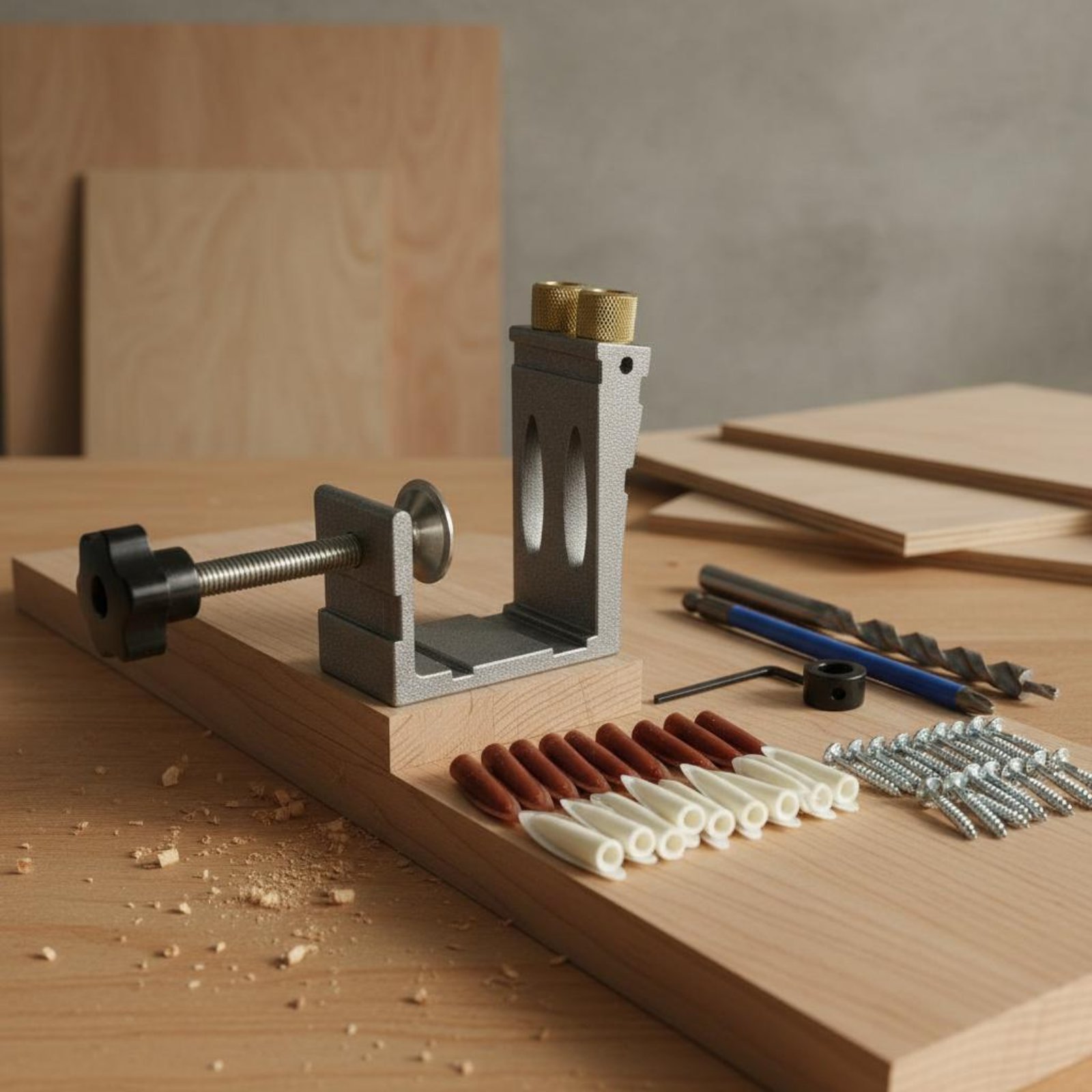 47-teilige Winkelbohrlehre für – Pocket Hole Jig Bewertung und Preis