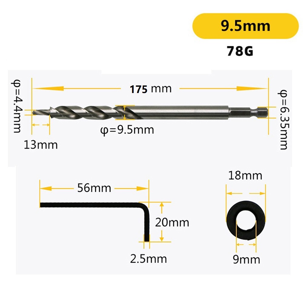 Sechskant-Stufenbohrer, 14 9 5 – Pocket Hole Jig Bewertung und Preis