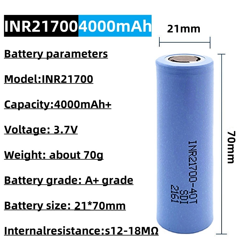 INR 21700-40T Wiederaufladbare – Tools Vape Bewertung und Preis