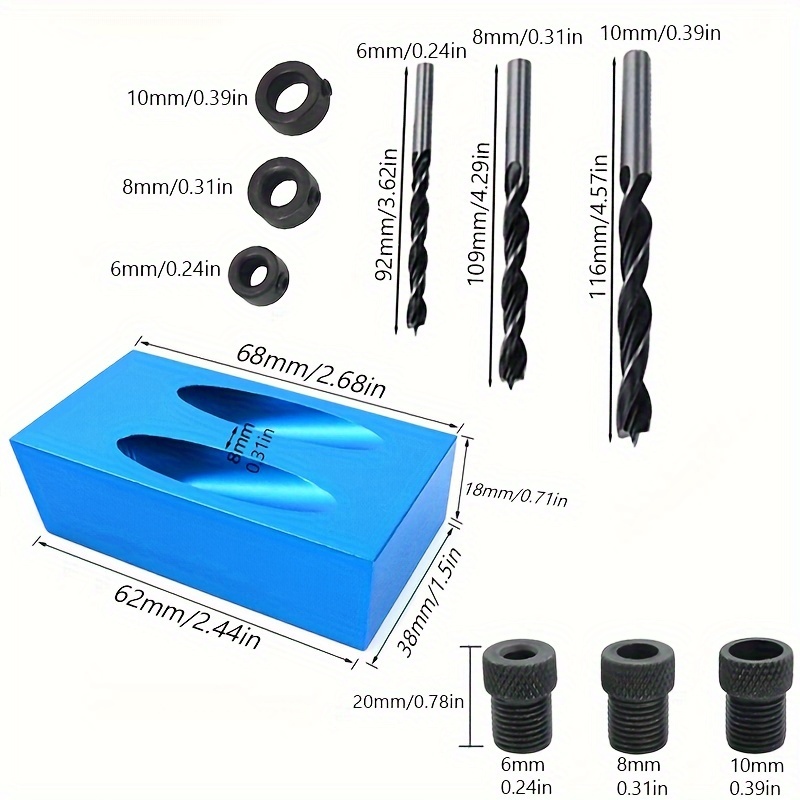 7/14-teiliges 15-Grad-Schräglo – Pocket Hole Jig Bewertung und Preis