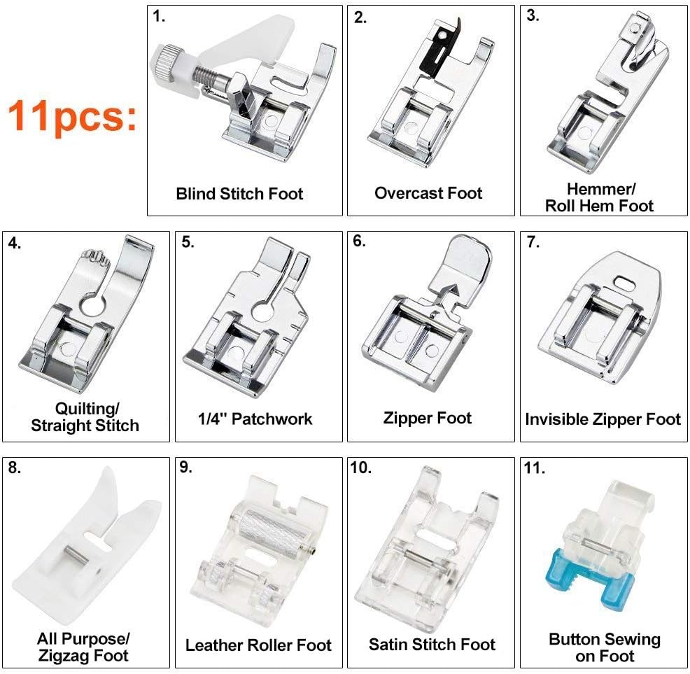 11-teiliges Nähfüßchen-Set - T – Workshop Tools Machine Bewertung und Preis