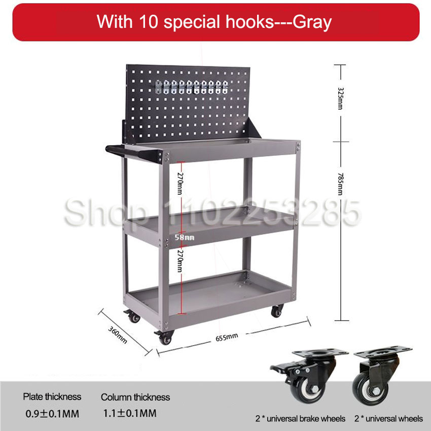 Werkzeugwagen 3-stöckig, Mobil – Tools In Mechanic Workshop Bewertung und Preis